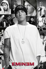 Eminem – Music Poster / Print (Image Collage – White Shirt) (Size: 24″ X 36″)