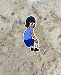 Twerking Tina Sticker l Gloss or Holographic Laminate l Waterproof Decal