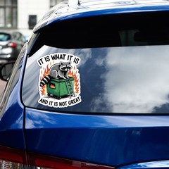 It Is What It Is Dumpster Fire – Vinyl Decal Sticker – Car Window Laptop – #1731