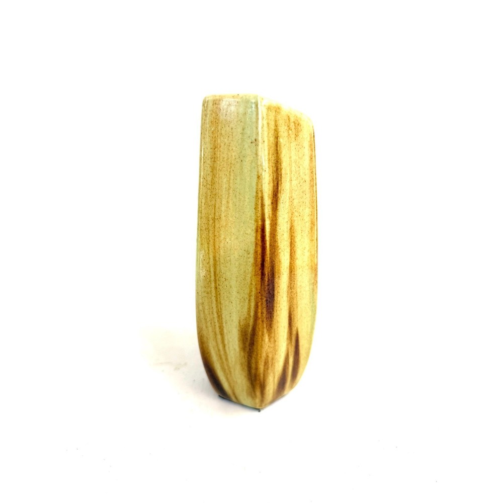 Vintage MCM Asymmetrical Streaked Vase