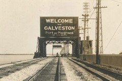 Welcome to Galveston Texas 1940s POSTER 24 X 18 Inches WALL ART