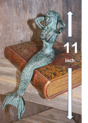 Unique Mermaid Decor Mothers Day Gift Shelf Figurine – Solid Cast Iron N-51 bl