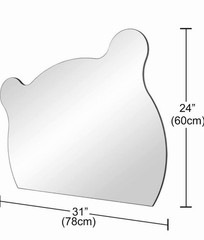 Stylish Design Irregular Mirror | Bathroom Mirror | Vanity Mirror Labubu Bear