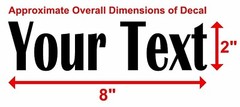 YOUR TEXT Vinyl Decal Sticker Car Window Bumper CUSTOM Personalized Lettering