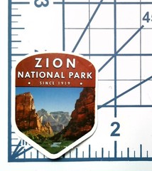 Zion National Park Sticker Vinyl Decal Travel Scrapbook Journal Nature Souvenir