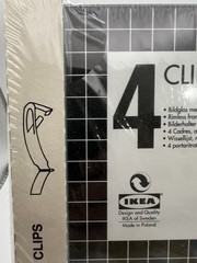 IKEA CLIPS Borderless Glass Picture Frame 4 Pack – 5×7 in – New