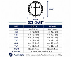 Crown of thorns and cross of nails vinyl decal- Peace sticker decal New