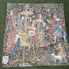 Country Musicians Square Dark European Tapestry