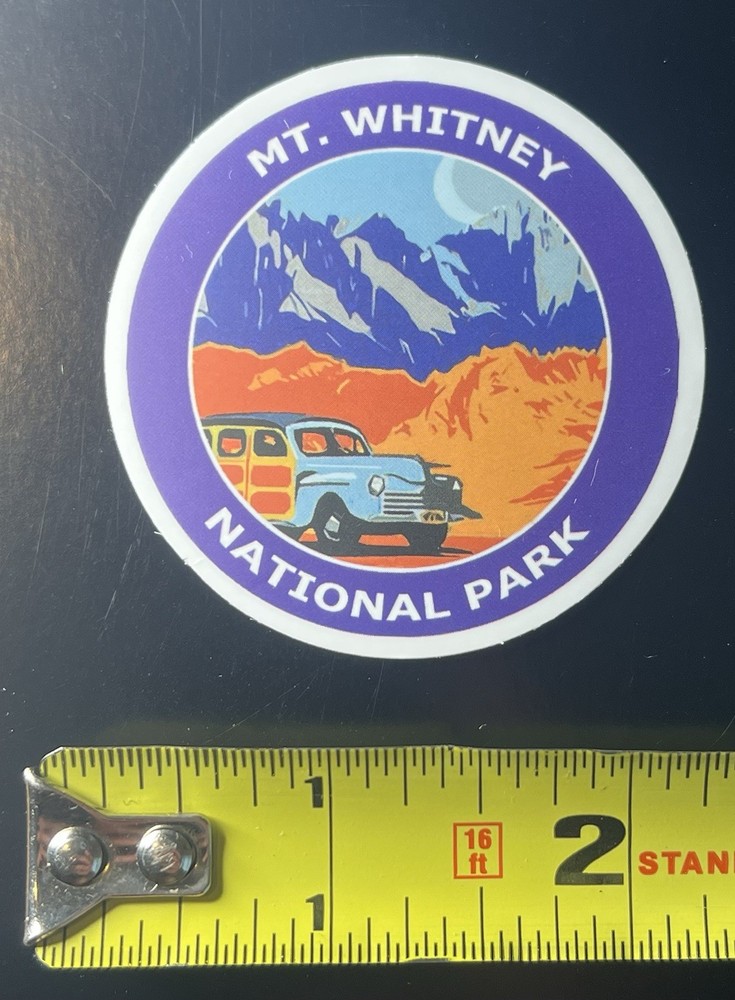 MOUNT MT WHITNEY SEQUOIA KINGS CANYON NATIONAL PARK ALASKA SMALL STICKER DECAL