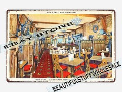 1930-45 Roth’s Grill Restaurant. Roth’s, 725 Seventh Avenue, New York City tin s