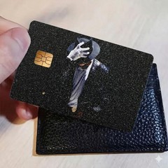 Michael Jackson Glitter Credit Card Skin King of Pop Tribute Vinyl Matte Sticker