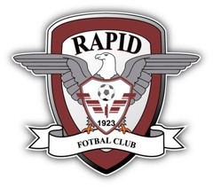 Rapid Bucuresti FC Romania Soccer Football Car Bumper Sticker Decal 5» x 5»