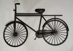 BICYCLE Metal Wall Art 18″ long 12” tall Home Decor Brown 2+ Pounds – Unbranded