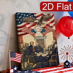 American Eagle Founding Fathers Canvas Wall Art, Patriotic Home Decor