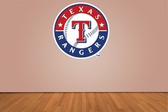 Texas Rangers Indoor Wall Vinyl Decal Sticker 5″ – 52″