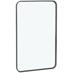 2PCS 24″ x 36″ Rectangular Wall Mirror Metal Black Frame Bathroom Bedroom