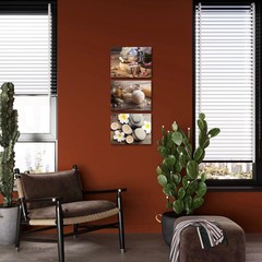 Spa Canvas Wall Art, Zen Bathroom Decor with Stones and Flowers for Home Mass…