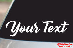 YOUR TEXT Vinyl Decal Sticker Car Window Bumper CUSTOM Personalized Lettering