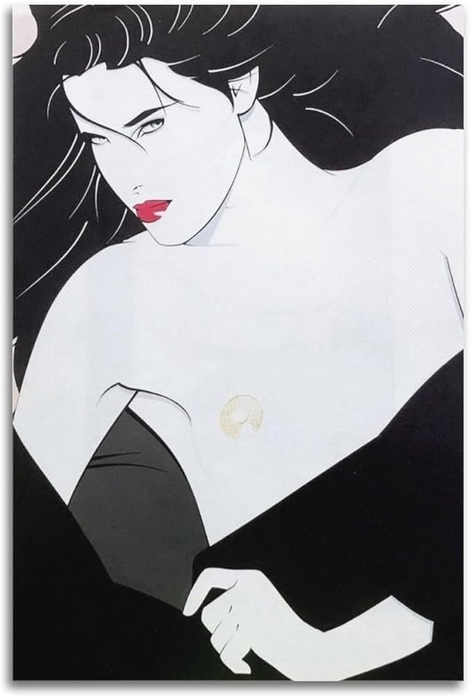 Patrick Nagel 2 Poster 1980s Pop Art Illustration Retro Wall Decor Print24X36