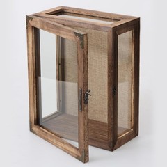 Multi-Angle Display Case 11×14 with Glass Sides for Bulky Items and Memorabilia