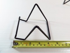 (5 Pack) SMALL 3″x3″ Plate Stand Black Square Wire Display