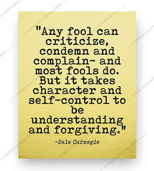 Any Fool Can Criticize – Inspirational Wall Decor, Vintage Motivational Wall Art