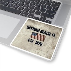 Daytona Beach, Florida, Kiss-Cut Stickers, Free Shipping!