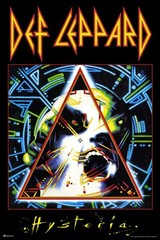 Def Leppard Hysteria Album Cover Heavy Metal Music Band Rock Roll Poster 24×36