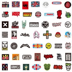 100PCS Rock Band Stickers Lot Punk Music Heavy Metal Bands Sticker Decal-USA
