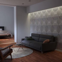 19-5/8-In W X 19-5/8-In H Multiplex Endurawall Decorative 3D Wall Panel
