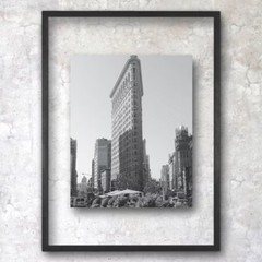 Float Thin Metal Gallery Wall Frame Black Modern Aluminum Wall Decor
