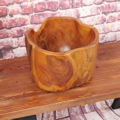 Teak Fruit Bowl Reclaimed Teak 8.3» Tall Solid Teak Root Bowl Home Decor