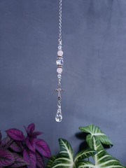 Cross Car Charm, Catholic Suncatcher, Christian Car Charm, Religious Gift Idea