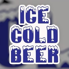 ICE COLD BEER 3” INCH Food Party Boat Cooler Chest Vinyl Sticker Decal