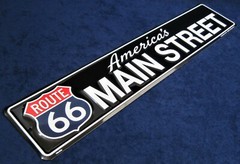RT66 MAIN STREET *US MADE* 24″ Embossed Metal Street Sign Man Cave Garage Décor