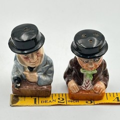 SP66-Dickens Pickwick & Captain Cutter Salt & Pepper Shakers Made In England