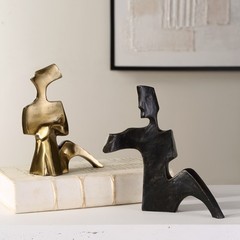 Uttermost Affection Bronze Gold Sculpture, Set of 2 – 8.25 H X 8 W X 2.75 D
