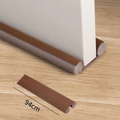 2PC Flexible Under Door Draft Stopper Seal Strip Thick Anti-Cold Gap Blocker