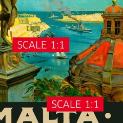Malta, Valletta 1910s — retro travel poster, vintage travel art print