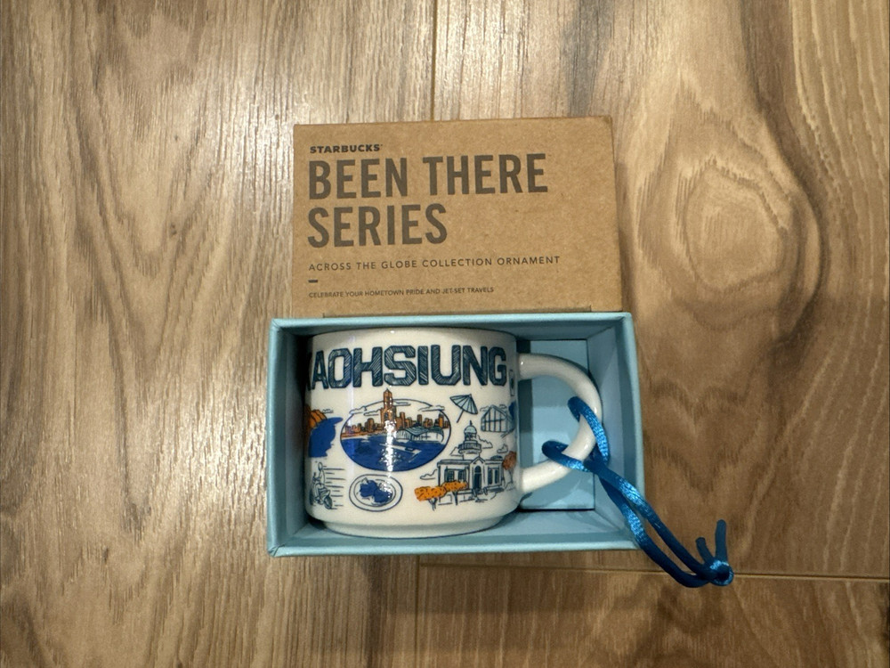 Starbucks Kaohsiung Taiwan Ceramic Ornament Mug 2 Oz Espresso Been There Series