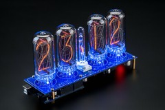 IN-18 Nixie Tubes Clock Arduino Shield NCS318-4 with Columns [TUBES OPTIONAL]