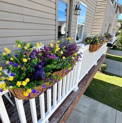 24 Bundles Artificial Flowers Outdoors Faux Plants UV Resistant Fake Flowers Fau