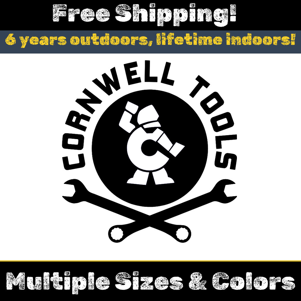 Cornwell Tools Decal – Tool Box, Truck, laptop,Window, Garage, Gift, Mechanic