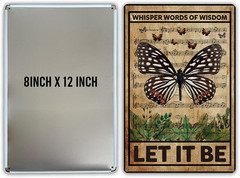 Let It Be the Beatles Metal Tin Sign Wall Decor Retro Whisper Words of Wisdom Bu
