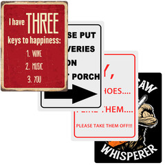 8×12 Custom Metal Signs 12×16 Personalized Iron Sign Vertical or Horizontal