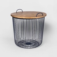 Wire Kids’ Storage Floor Bin Navy – Pillowfort