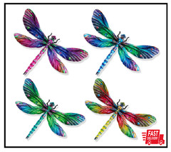 Metal Dragonfly Wall Decor, 9 Inches Dragonfly Outdoor Wall Art for Fence Garden