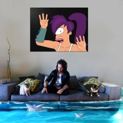V2331 Turanga Leela Funny Glass Sexy Hot Cartoon Art Decor WALL POSTER PRINT