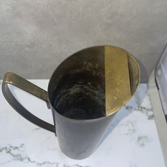 Mid Century Brass Pitcher 9 inches Tall Straight