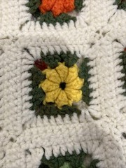 Handmade Handcrafted Granny Square Crochet Afghan Throw Blanket 69×42